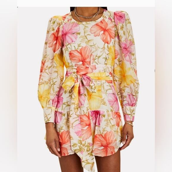 NWT LoveShackFancy Teyana Hawaiian Floral Minidress(2) - Picture 4 of 4